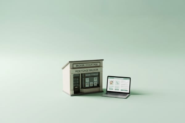 Une agence de courtier physique et en ligne